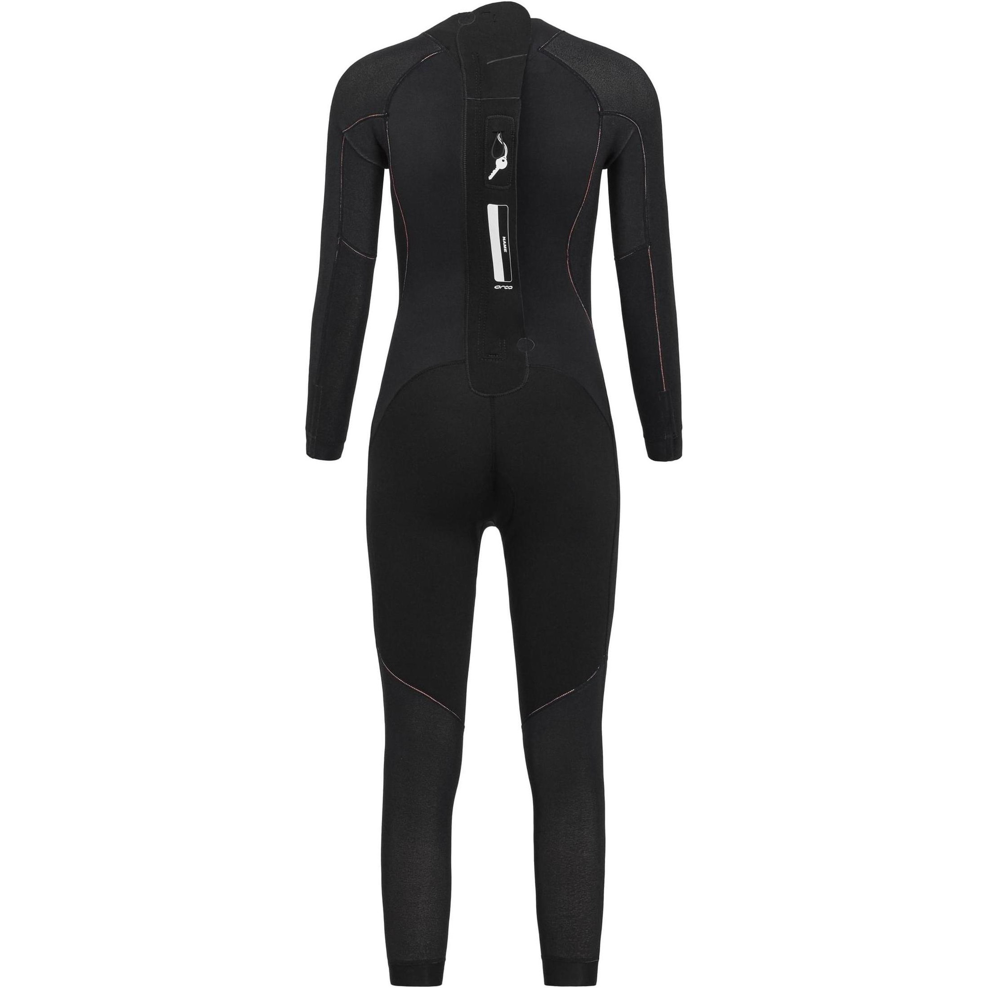 2026 Orca Womens Vitalis Hi-Vis Back Zip Open Water Swim Wetsuit NN674601 - Black